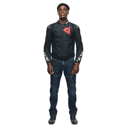 DAINESE SPORTIVA LEATHER JACKET – BLACK-MATT