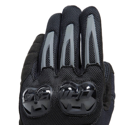 DAINESE MIG 3 AIR TEX GLOVES - BLACK/RED-FLUO