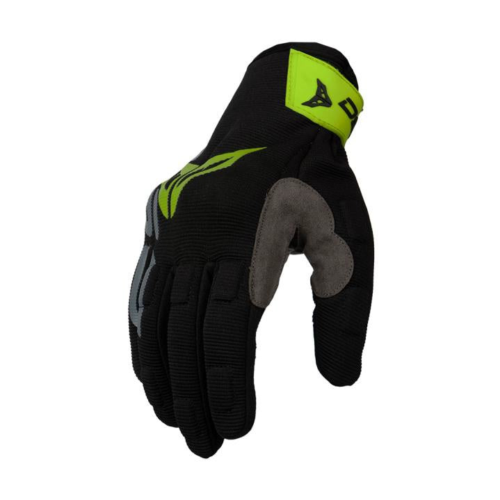 DSG ALPHA AIR RIDING GLOVES BLACK YELLOW FLUO