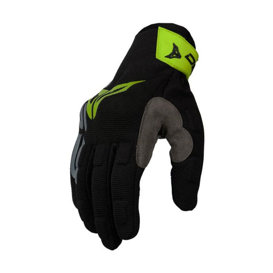 DSG ALPHA AIR RIDING GLOVES BLACK YELLOW FLUO