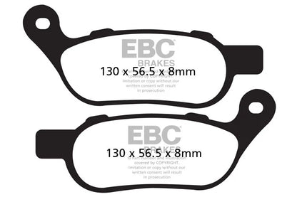 EBC BRAKES-FA458HH FULLY SINTERED - (REAR)