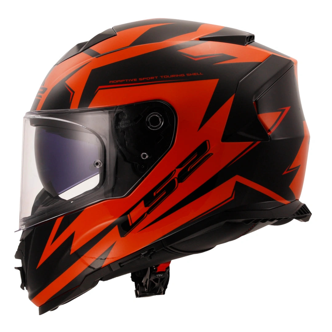 LS2 FF800 STORM II ATOMIK BLACK ORANGE