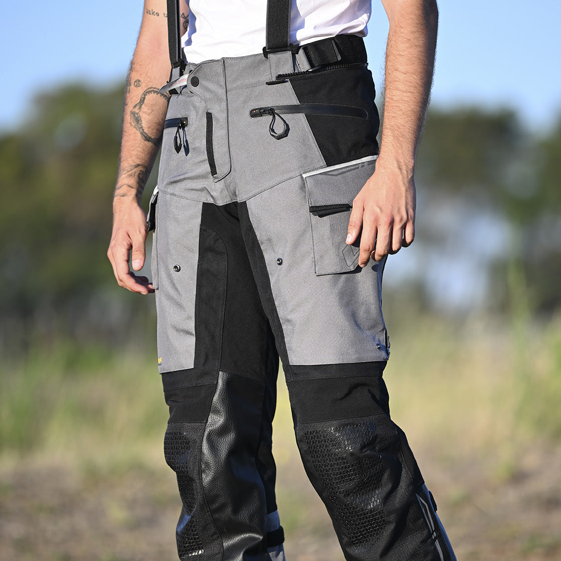 LS2 APOLLO MAN RIDING PANT BLACK DARK GREY