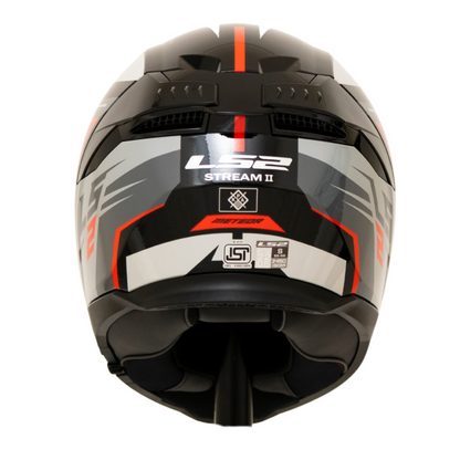 LS2 FF320 STREAM II METEOR BLACK RED