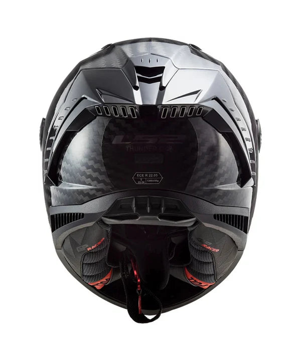 LS2 FF805 THUNDER CARBON GP SOLID GLOSS (FIM Certified)