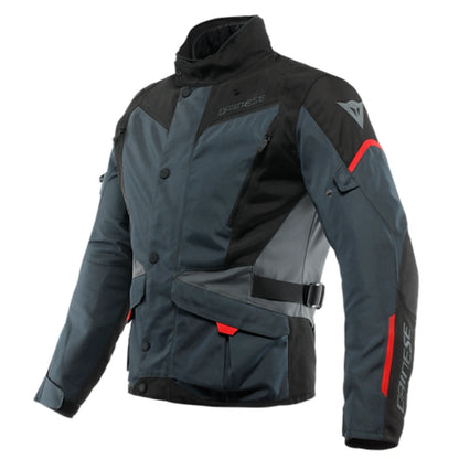 Dainese Tempest 3 D-Dry® Jacket-Ebony/Black/Lava-Red