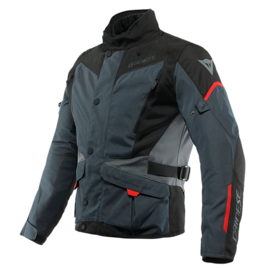 Dainese Tempest 3 D-Dry® Jacket-Ebony/Black/Lava-Red