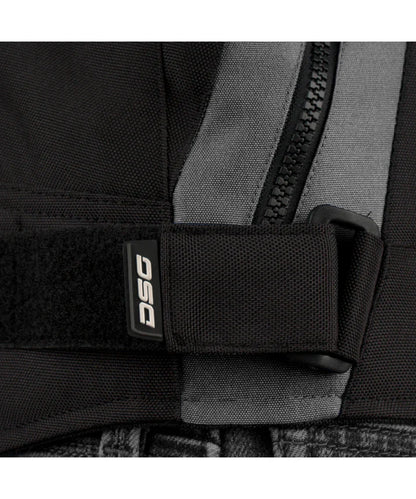 DSG APEX V2 RIDING JACKET BLACK GREY RACING RED