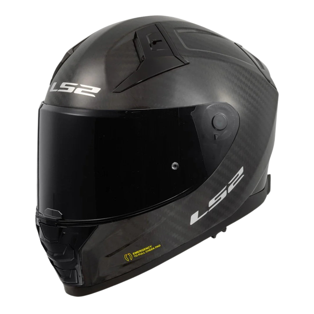 LS2 VECTOR II CARBON SOLID GLOSS FF811