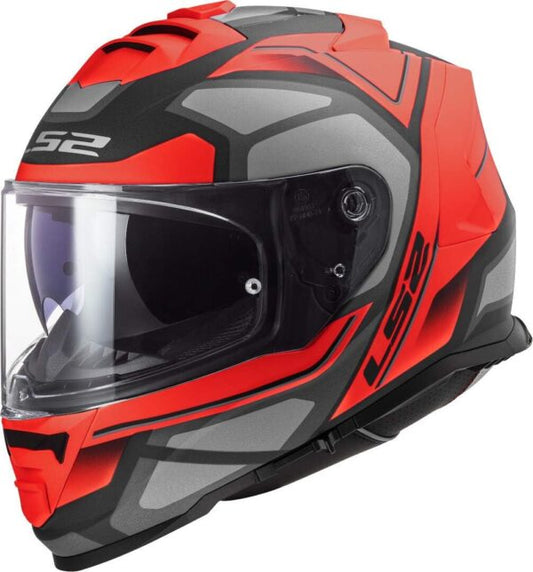 LS2 FF800 STORM II FASTER MATT RED TITANIUM