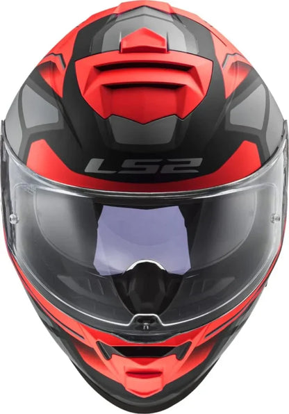 LS2 FF800 STORM II FASTER MATT RED TITANIUM