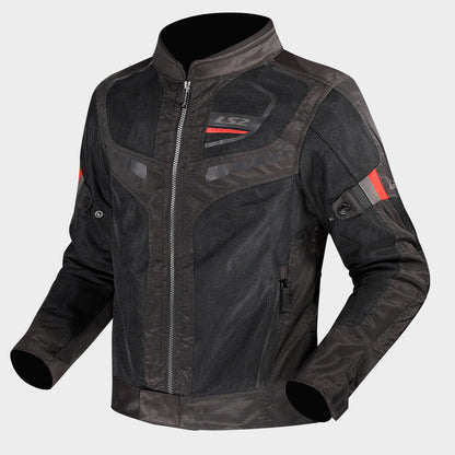 LS2 GARDA AIR MAN JACKET BLACK RED