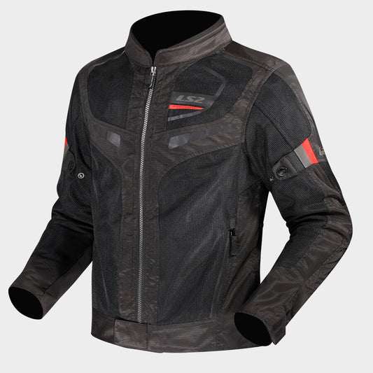 LS2 GARDA AIR WOMAN JACKET BLACK RED