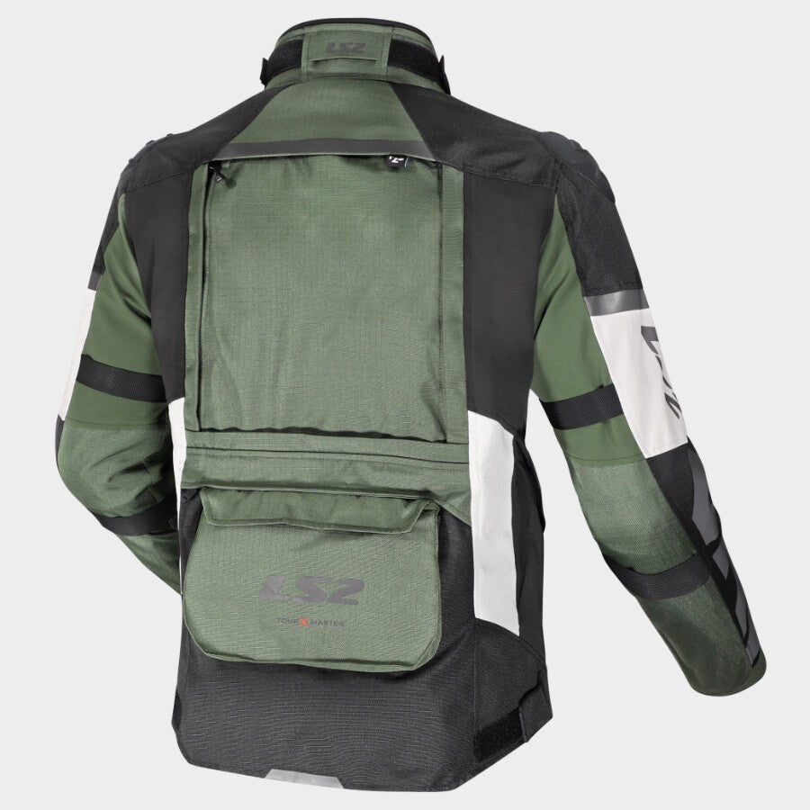 LS2 JACKET X-MASTER MAN BLACK GREEN GREY