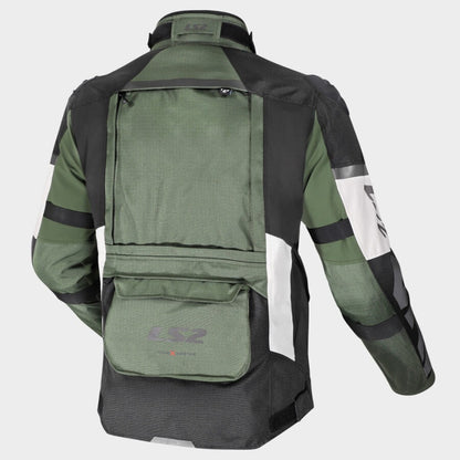 LS2 JACKET X-MASTER MAN BLACK GREEN GREY