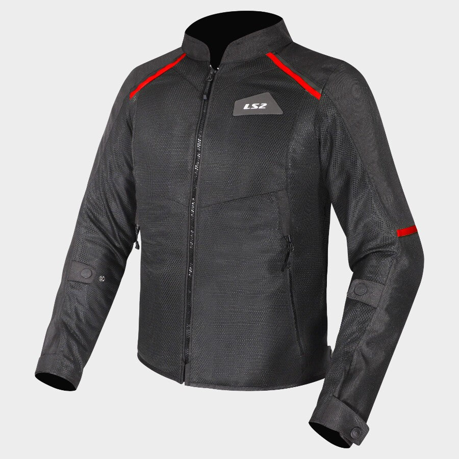 LS2 BREEZE MAN JACKET BLACK RED