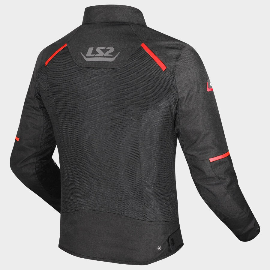 LS2 BREEZE MAN JACKET BLACK RED