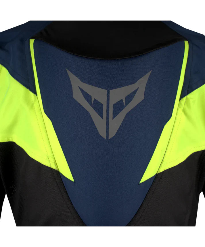 DSG APEX V2 RIDING JACKET BLACK BLUE YELLOW FLUO
