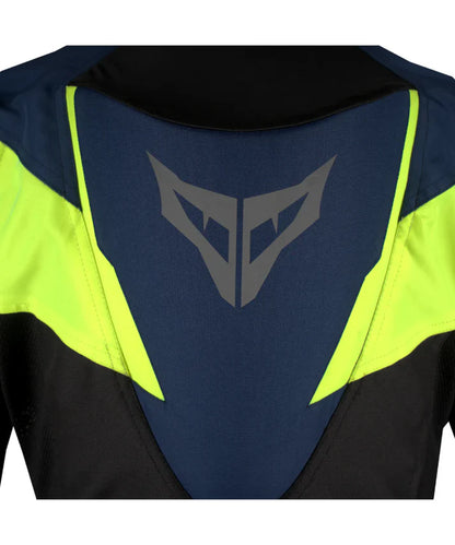 DSG APEX V2 RIDING JACKET BLACK BLUE YELLOW FLUO