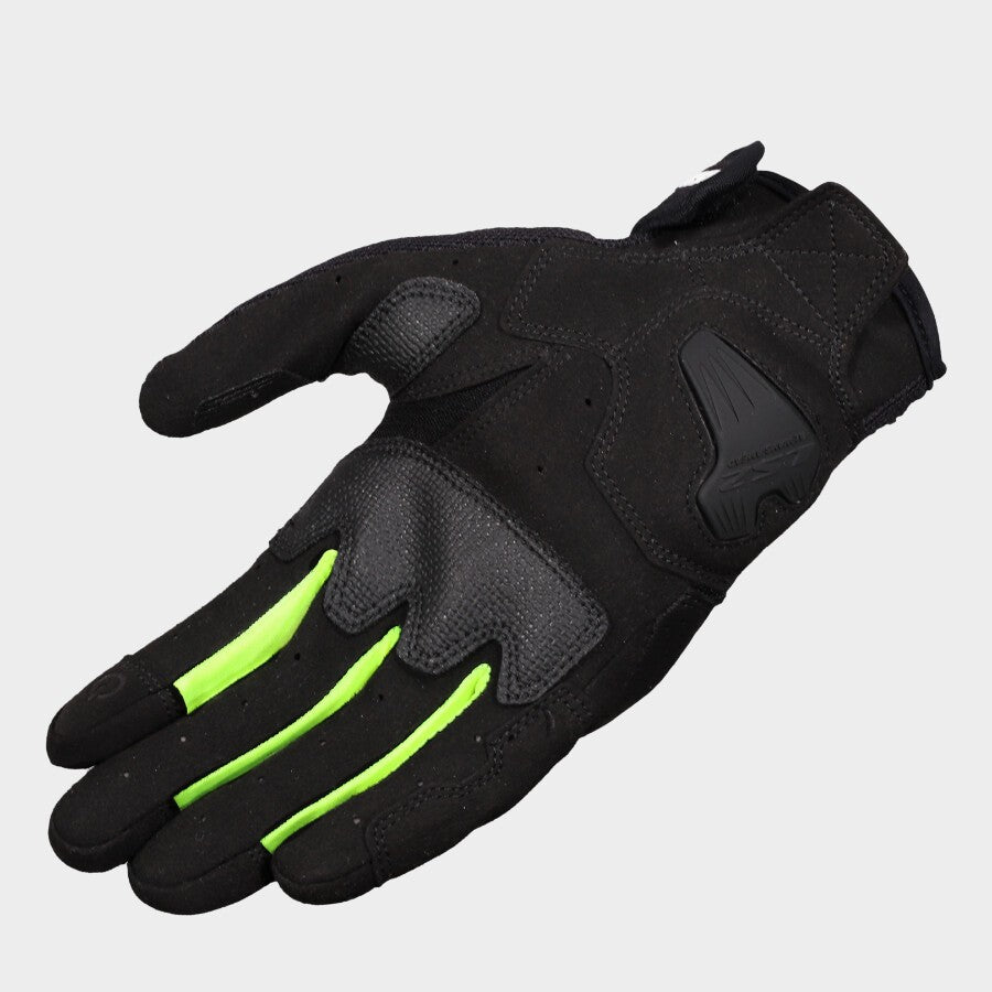 LS2 ATOM GLOVES BLACK HIV YELLOW