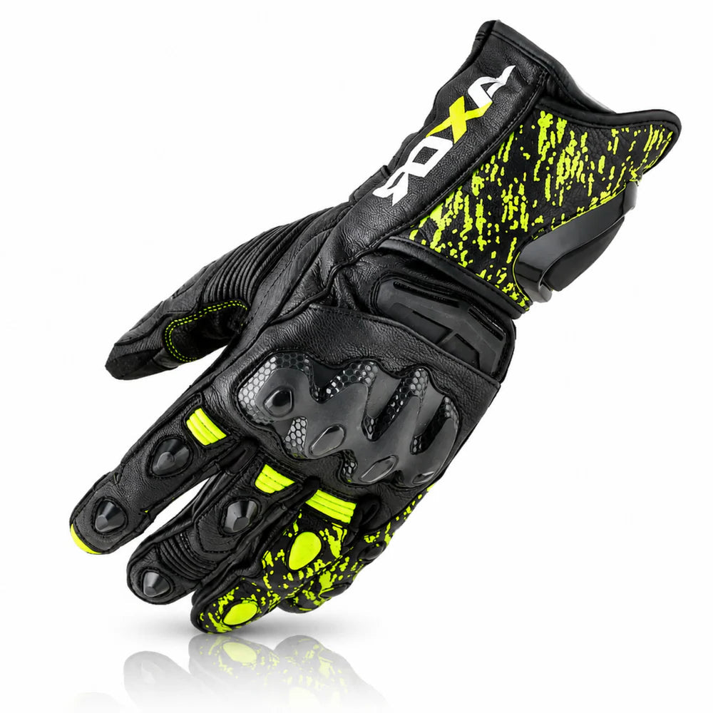 AXOR ENZO RIDING GLOVES BLACK NEON GREEN