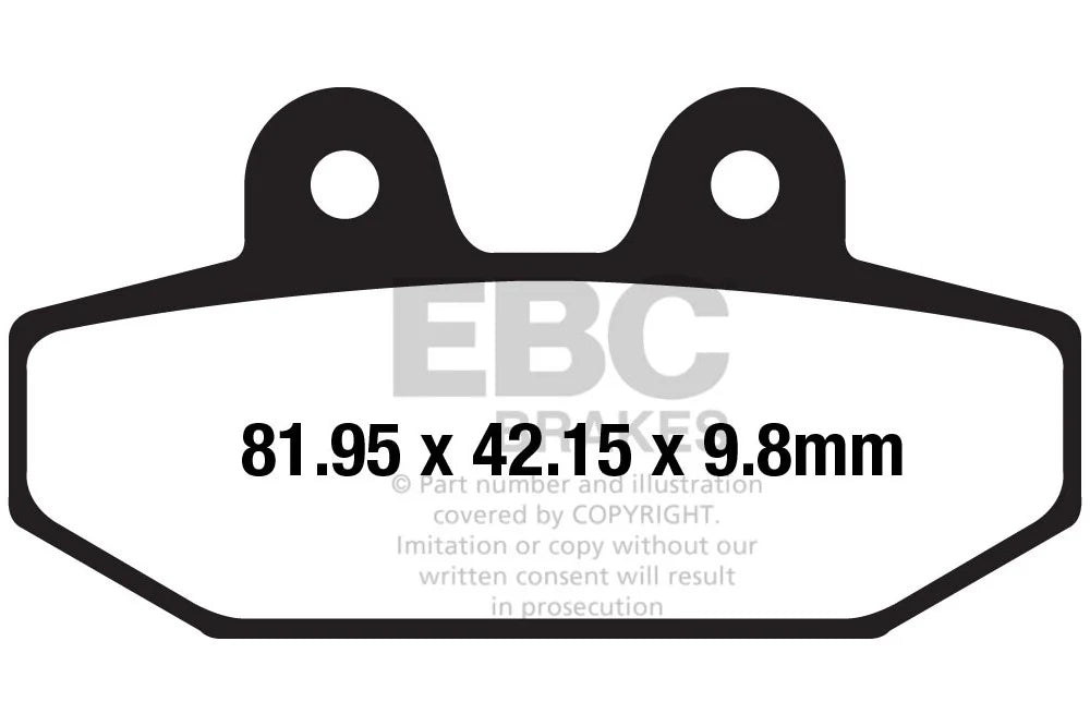 EBC BRAKES-FA710HH FULLY SINTERED - (REAR)