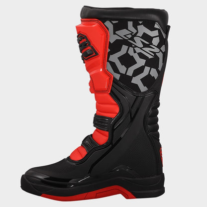 LS2 RAPTOR MOTORCYCLE BOOTS BLACK/ RED