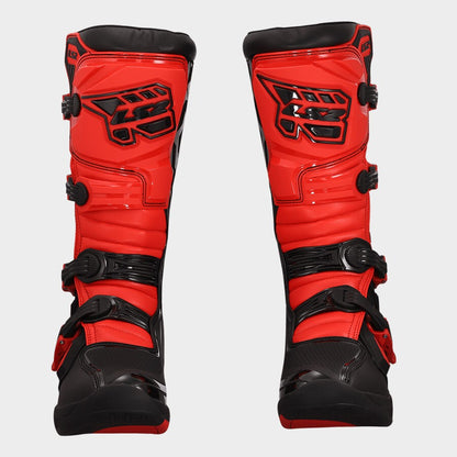 LS2 RAPTOR MOTORCYCLE BOOTS BLACK/ RED