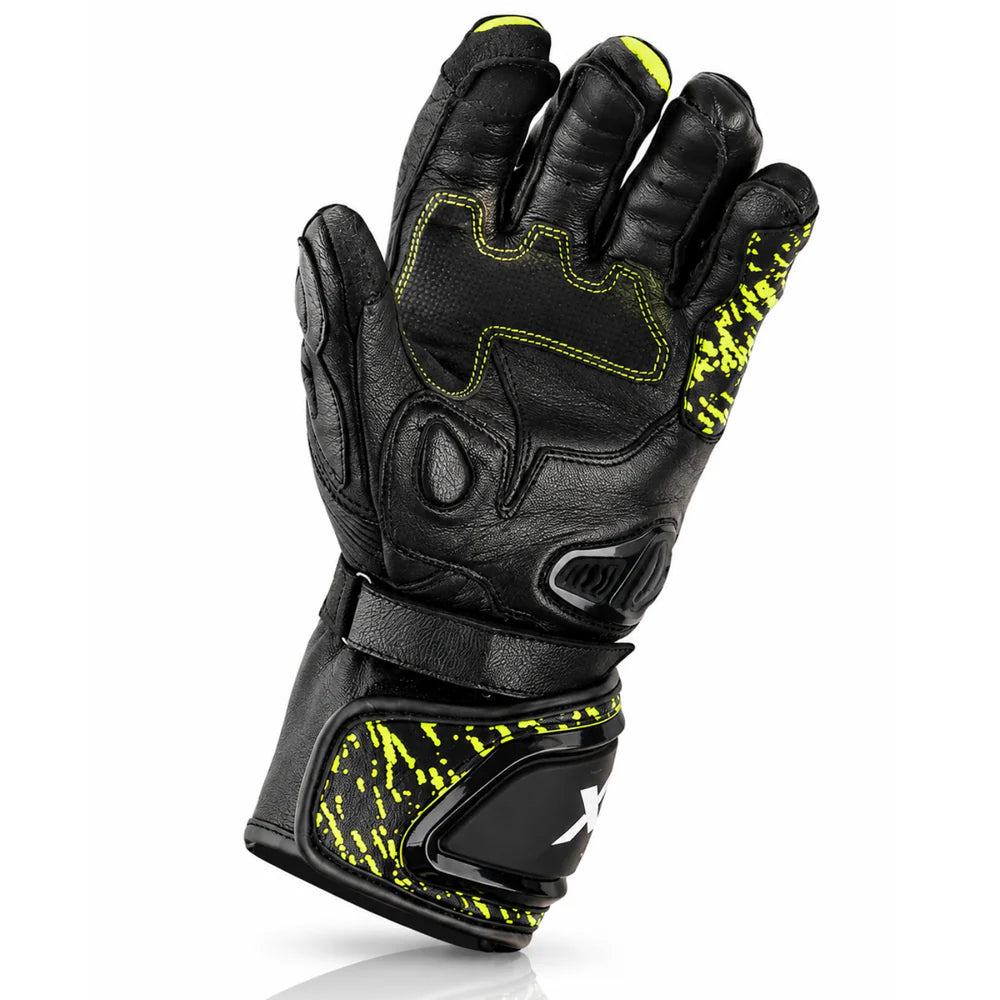 AXOR ENZO RIDING GLOVES BLACK NEON GREEN