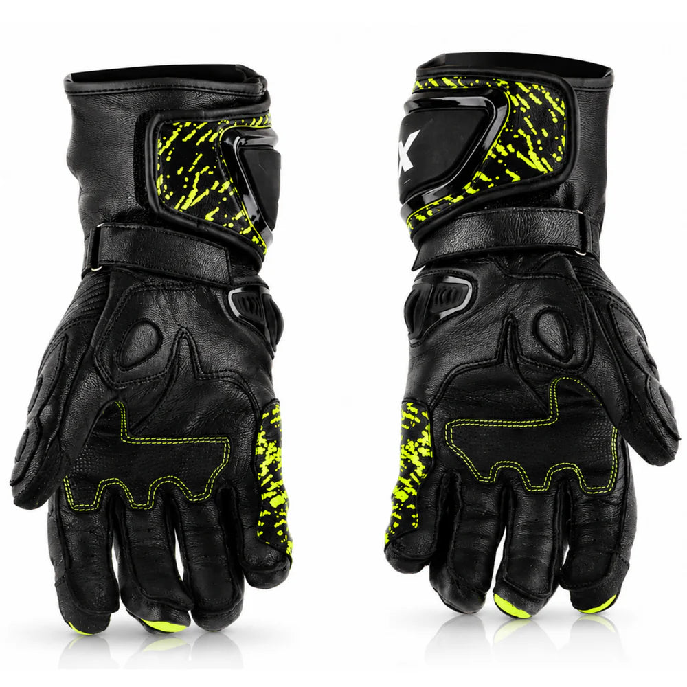 AXOR ENZO RIDING GLOVES BLACK NEON GREEN