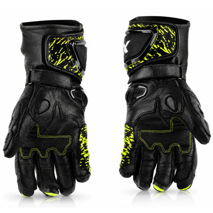AXOR ENZO RIDING GLOVES BLACK NEON GREEN