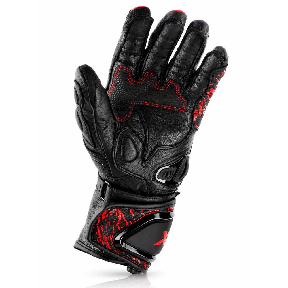 AXOR ENZO RIDING GLOVES BLACK RED