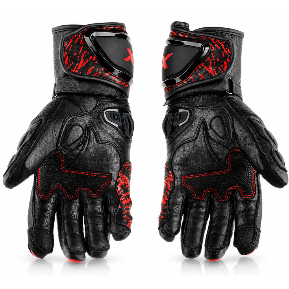 AXOR ENZO RIDING GLOVES BLACK RED