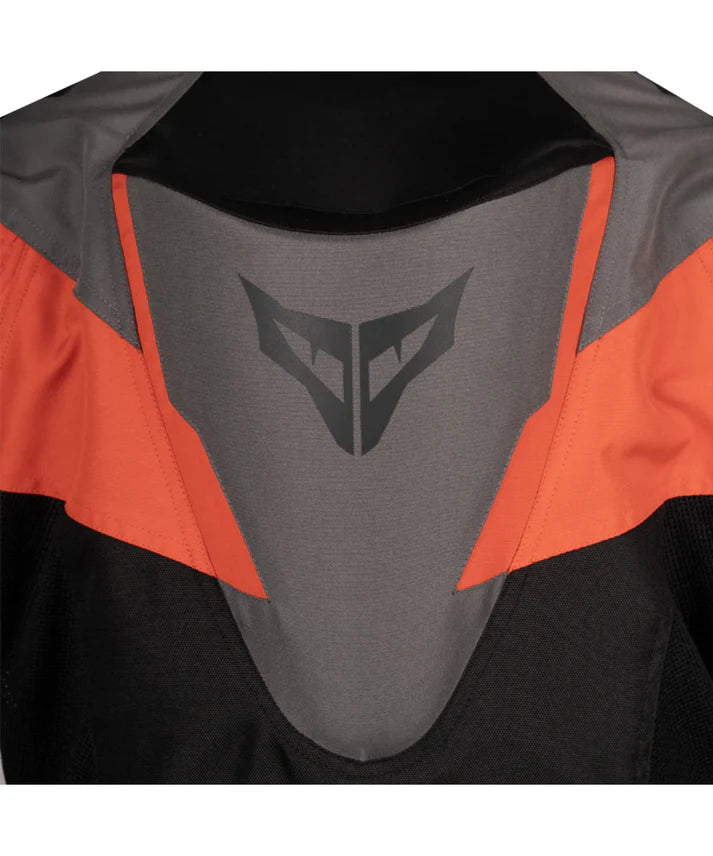 DSG APEX V2 RIDING JACKET BLACK GREY RACING RED