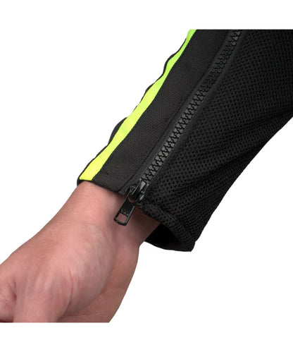 DSG APEX V2 RIDING JACKET BLACK BLUE YELLOW FLUO