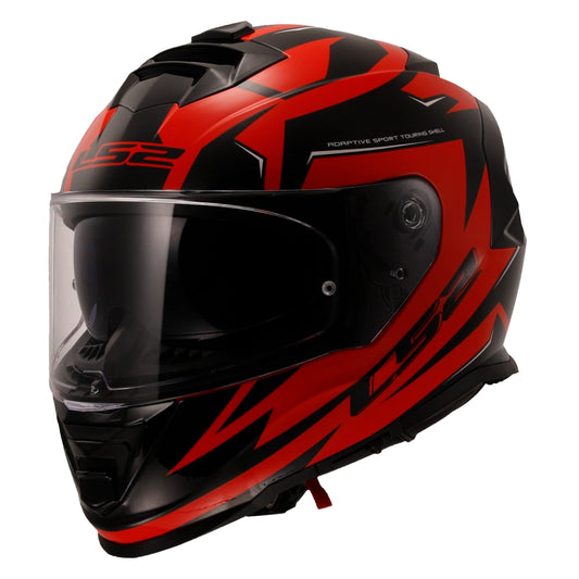 LS2 FF800 STORM II ATOMIK BLACK RED