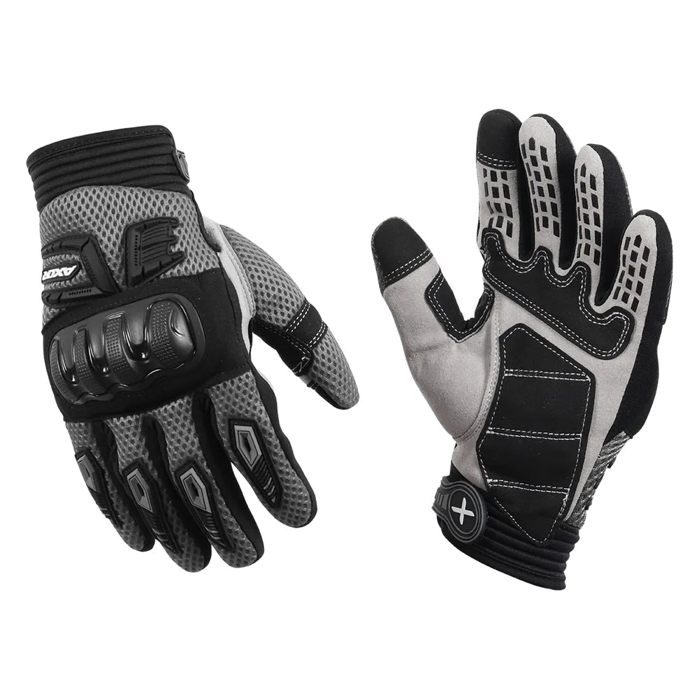 AXOR AIR STREAM RIDING GLOVES BLACK GREY