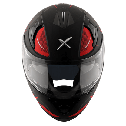 AXOR APEX HUNTER HELMET DULL BLACK RED