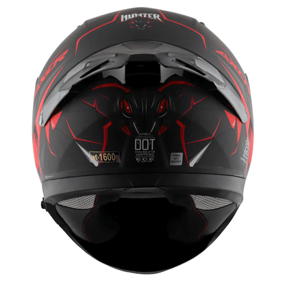 AXOR APEX HUNTER HELMET DULL BLACK RED