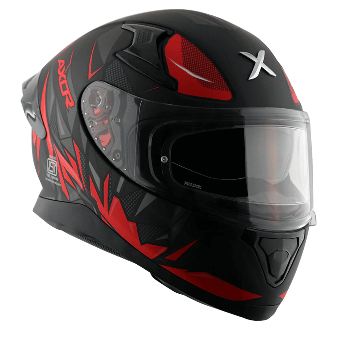 AXOR APEX HUNTER HELMET DULL BLACK RED