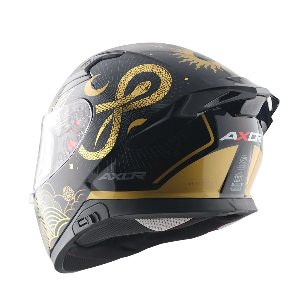 AXOR APEX INFINITY HELMET BLACK GOLD