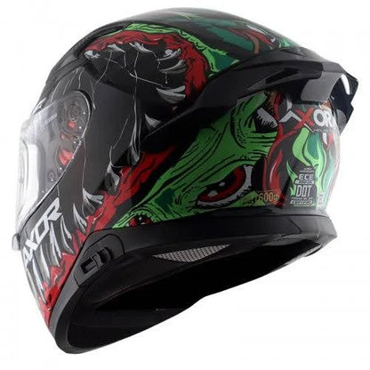 AXOR APEX BEAST HELMET BLACK GREEN