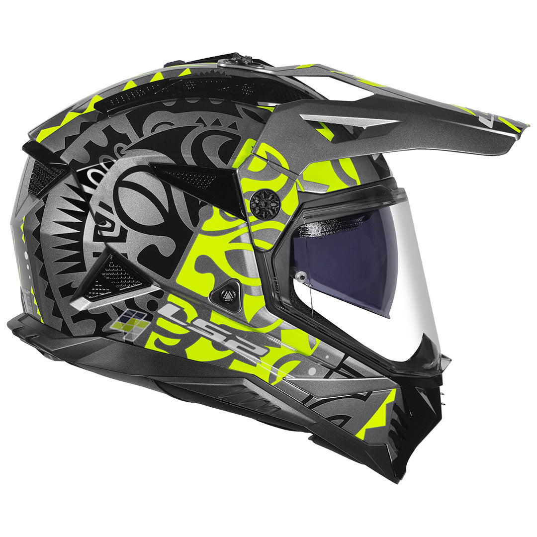 LS2 MX436 PIONEER II RANGI HI-VIS YELLOW