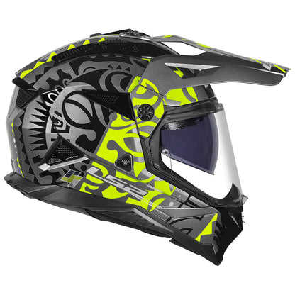 LS2 MX436 PIONEER II RANGI HI-VIS YELLOW