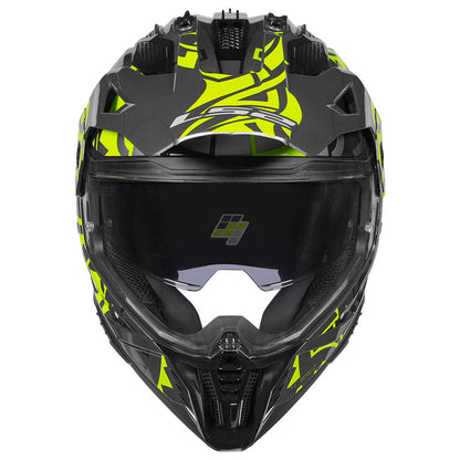 LS2 MX436 PIONEER II RANGI HI-VIS YELLOW