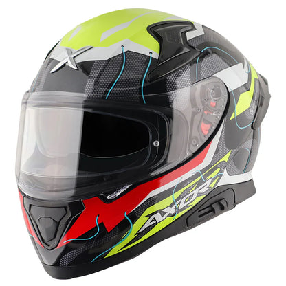 AXOR APEX DYNAMO HELMET BLACK NEON YELLOW