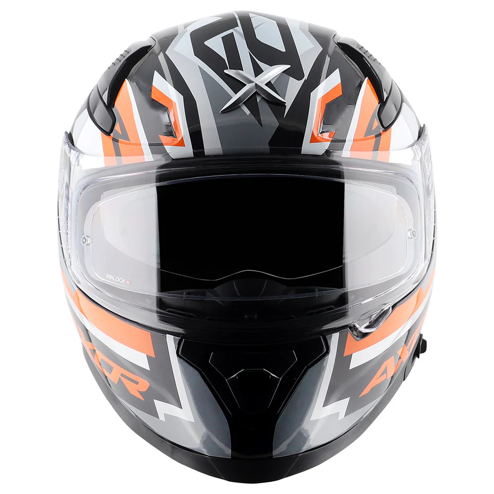 AXOR APEX STREAK HELMET BLACK ORANGE