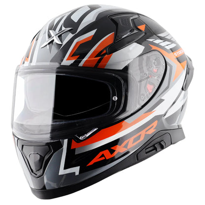 AXOR APEX STREAK HELMET BLACK ORANGE