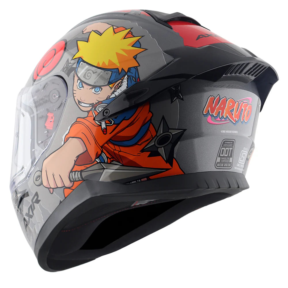 AXOR SABER NARUTO HELMET BLACK ORANGE