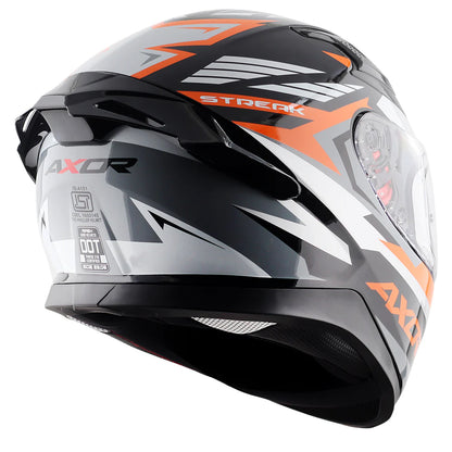AXOR APEX STREAK HELMET BLACK ORANGE
